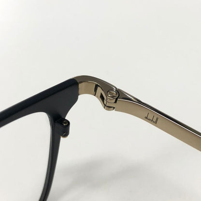 ダンヒル メガネ ウェリントン型 チタン ブラック×ゴールド メンズ DU0107OJ 005 54□18-145 XL Dunhill【AFI2】
