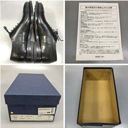 ジャランスリウァヤ レザーシューズ 98441 ストレートチップ アデレード カーフ ブラック サイズ6 メンズ Jalan Sriwijaya 約24.5cm【AFD9】