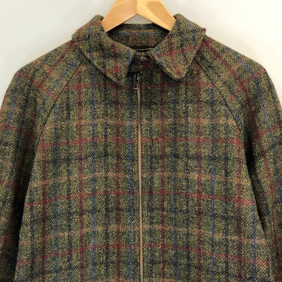 美品◆セプティズ トラッカーズ ジャケット ハリスツイード生地 メンズ サイズ36 ネイビー SEPTIS HARRIS TWEED 【AFA4】