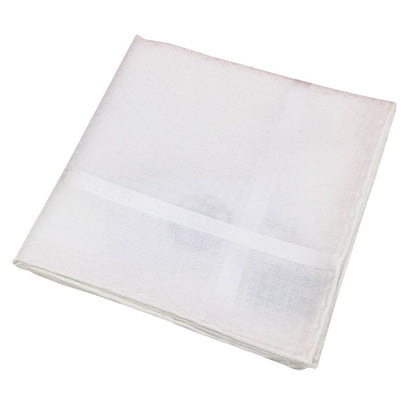 エルメス ハンカチ コットン100% ホワイト レディース HERMES