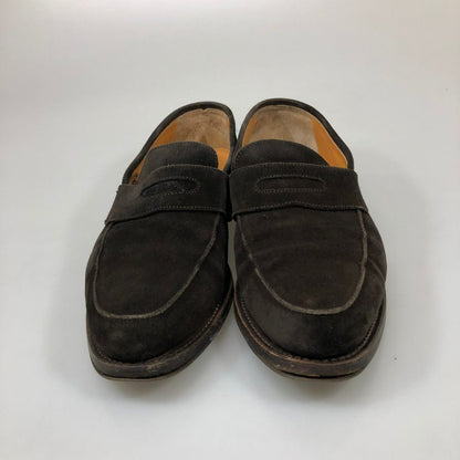 ユナイテッドアローズ コインローファー スエード ブラウン サイズ6.5 メンズ  UNITED ARROWS 約24.5cm【AFC9】