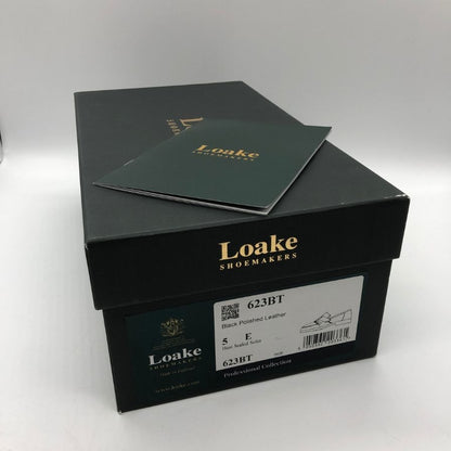 ローク タッセルローファー 623BT ポリッシュレザー  ブラック エアソール サイズUK5E LOAKE 約24.0cm【AFD15】