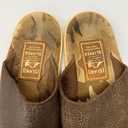 アイランドスリッパ サンダル シャワーサンダル シボレザー カモフラ 迷彩柄 ブラウン系 メンズ サイズ7 ISLAND SLIPPER PRO 約25.5cm【AFC41】