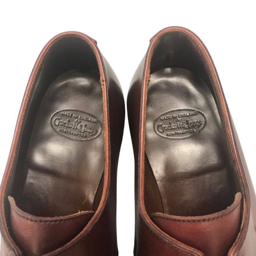 クロケット&ジョーンズ レザーシューズ ハンドグレード メンズ サイズ7.5E ボルドー CROCKETT&JONES Hartwell2 約26.0cm【AFC43】