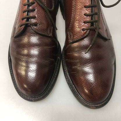 リーガル レザーシューズ プレーントゥ シボレザー メンズ サイズ26 ブラウン REGAL 約26.0cm【AFC47】