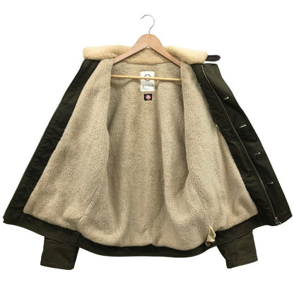 中古◆ヴィズヴィム ビズビム デッキハンドジャケット 襟ムートン 裏地ボア メンズ カーキ サイズM visvim 【AFA4】