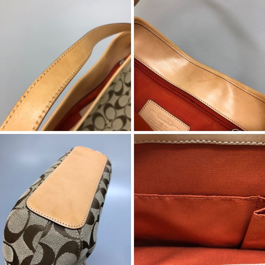 コーチ ハンドバッグ シグネチャー  キャンバス A04M6845 レディース ブラウン COACH【AFE3】