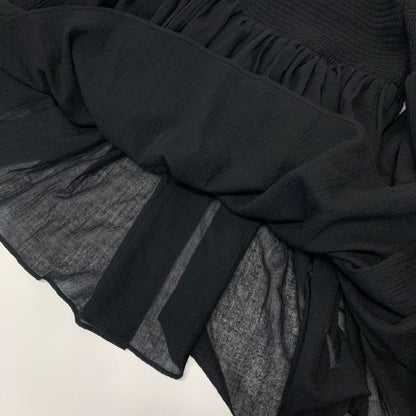 美品◆クロエ カットソー オフショルダー トップス ウール ブラック レディース サイズ36 Chloe 【AFB28】
