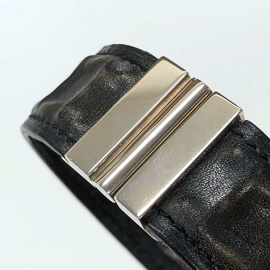 エルメス レザーブレスレット シルバー金具 レディース HERMES