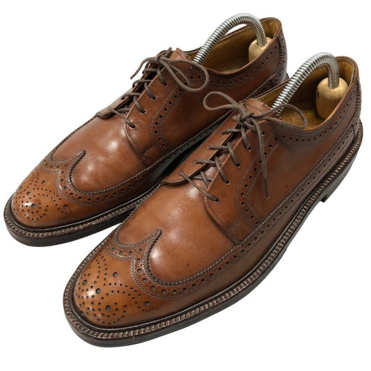 フローシャイム バーシティ  30679 CJ 69年製 ウイングロングチップ ブラウン メンズ サイズ9 FLORSHEIM VARSITY 約27.0cm【AFC34】