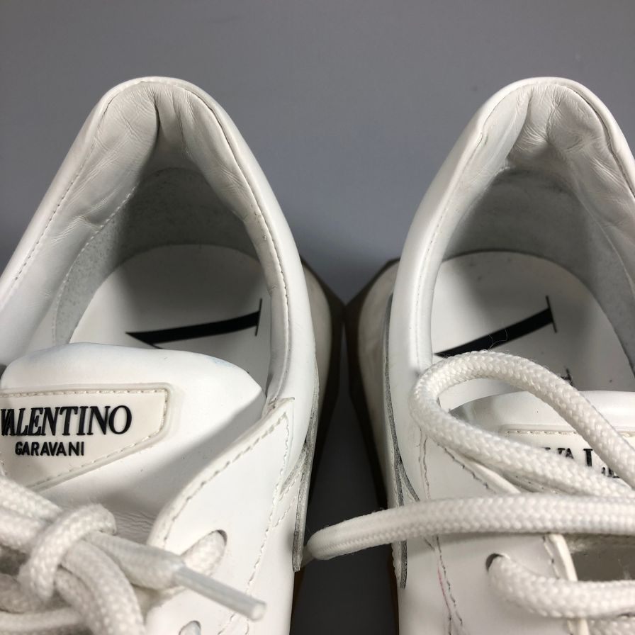 ヴァレンティノ ガラヴァーニ ローカットスニーカー バウンス VLTN ホワイト サイズ41.5 VALENTINO GARAVANI 約26.5cm【AFC34】