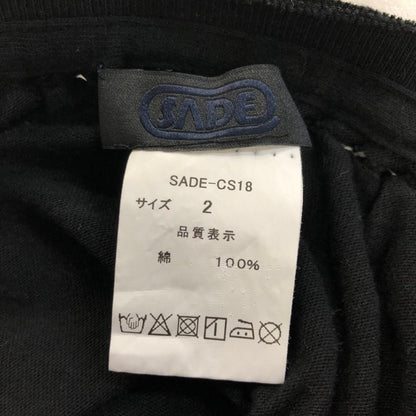 極美品◆シャーデー CS18 Tシャツ ブラック サイズ2 メンズ SADE 【AFB2】