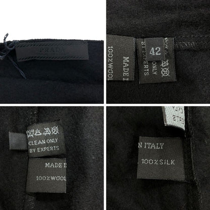 極美品◆プラダ  キャミソール レディース サイズ 42 ブラック PRADA 【AFB9】