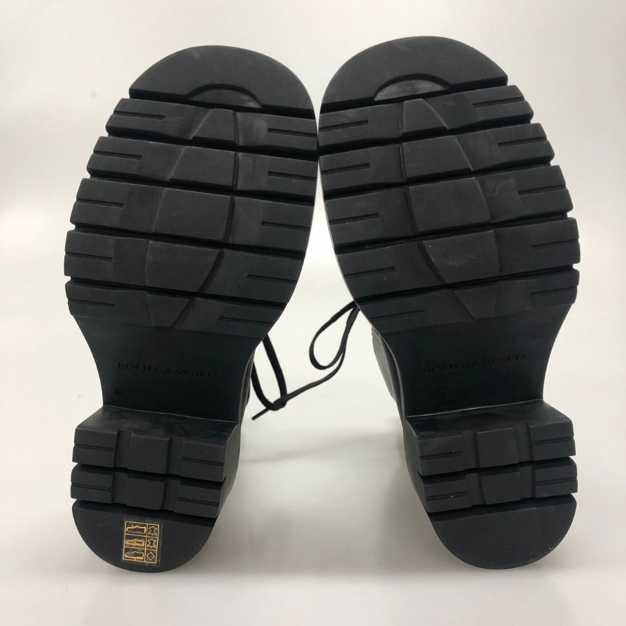 ボッテガヴェネタ ブーツ LUG ANKLE ブラック サイズ37 レディース BOTTEGA VENETA 約23.5cm【AFD9】