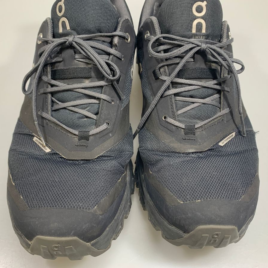 オン ランニング スニーカー ベンチャー ウォータープルーフ ブラック メンズ サイズUK8.5 on cloud venture Waterproof 約27.0cm【AFC42】