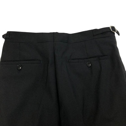 ベルナールザンス ×ビームス ウール混合 スラックス  パンツ メンズサイズ US28  ブラック BERNARD ZINS × BEAMS 【AFB30】