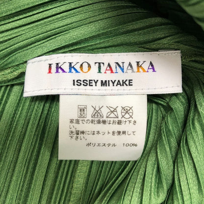 極美品◆プリーツプリーズ イッセイミヤケ 田中一光 ノースリーブワンピース グリーン サイズ2 レディース PP61-JH507 PLEATS PLEASE ISSEY MIYAKE 【AFB37】