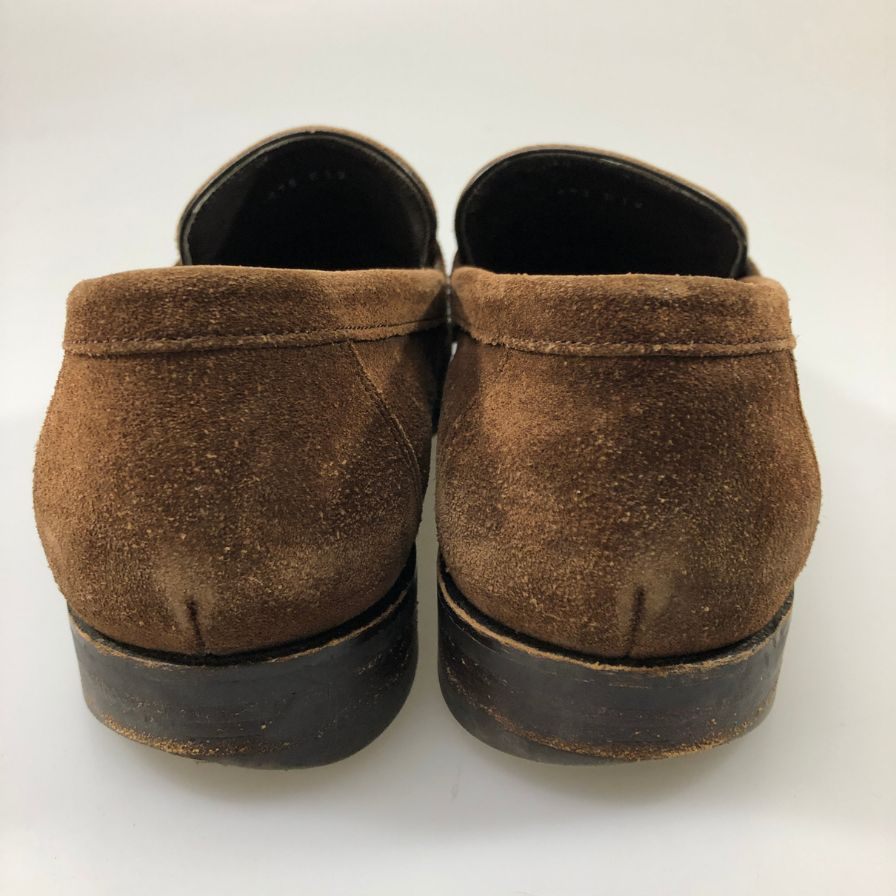 バーカー ローファー 4314FW12 スエード ブラウン サイズUK7F Barker 約26.0cm【AFC51】
