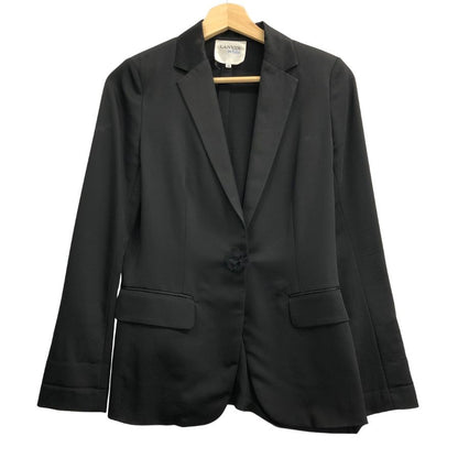 極美品◆ランバン オン ブルー レディース テーラード 1Bジャケット フォーマル サイズ36 ブラック LANVIN en Bleu 【AFA8】