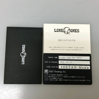 ロンワンズ メイティングフライト スクエアジップ レザーウォレット 廃盤品 ブラック LONE ONES【AFI13】