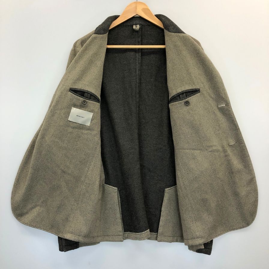 中古◆ボリオリ 2B ジャケット ウール100% エルボーパッチ メンズ サイズM ブラウン BOGLIOLI 【AFB25】
