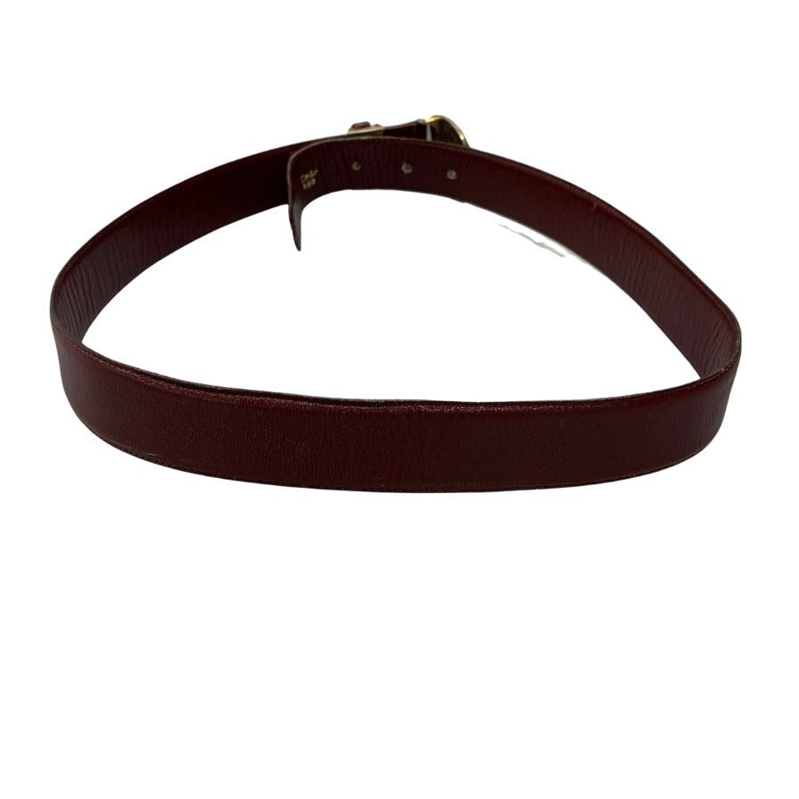 正規品 カルティエ Cartier ベルト マストライン オールレザー 茶 カルティエ レザーベルト マストライン ゴールド金具 ブラウン