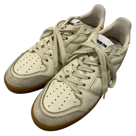 アミアレクサンドルマトゥッシ ローカットスニーカー ガムソール 刺繍 ホワイト メンズ サイズ40 AMI Alexandre Mattiussi 約25.0cm【AFD4】