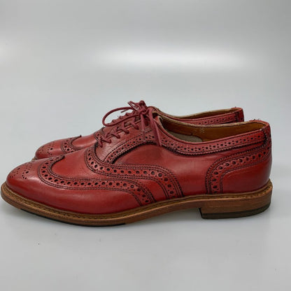 アレンエドモンズ レザーシューズ Neumok 2.0 ウイングチップ カーフ レッド サイズUS9E メンズ Allen Edmonds 約27.0cm【AFC46】