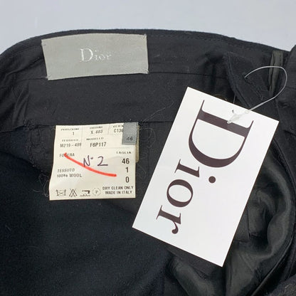 ディオール オム スラックス ラスター期 コーティング ウール メンズ サイズ46 DIOR HOMME 【AFB41】