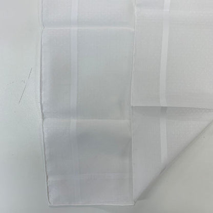 エルメス ハンカチ コットン100% ホワイト レディース HERMES【AFI18】【中古】