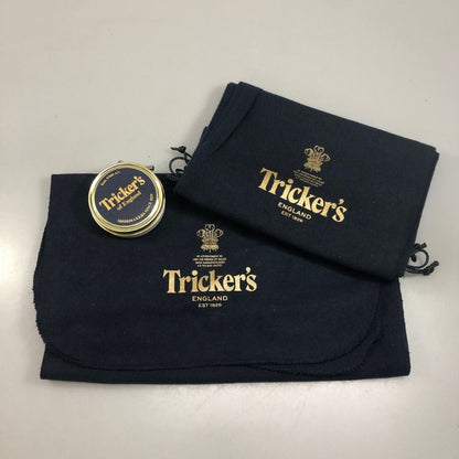 トリッカーズ トレーディングポスト別注 ウッドストック プレーントゥダービー グレインレザー ブラック メンズ サイズUK7.5E  Tricker's ビジネスシューズ 約25.5cm【LA】【中古】