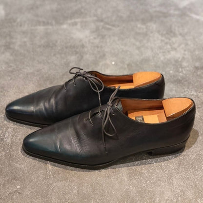 ベルルッティ レザーシューズ ホールカット 1004 カーフ ブルーパティーヌ  サイズUK7.5 Berluti ビジネスシューズ 約26.0cm【LA】【中古】