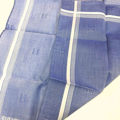 エルメス ハンカチ コットン100% ブルー系 レディース HERMES