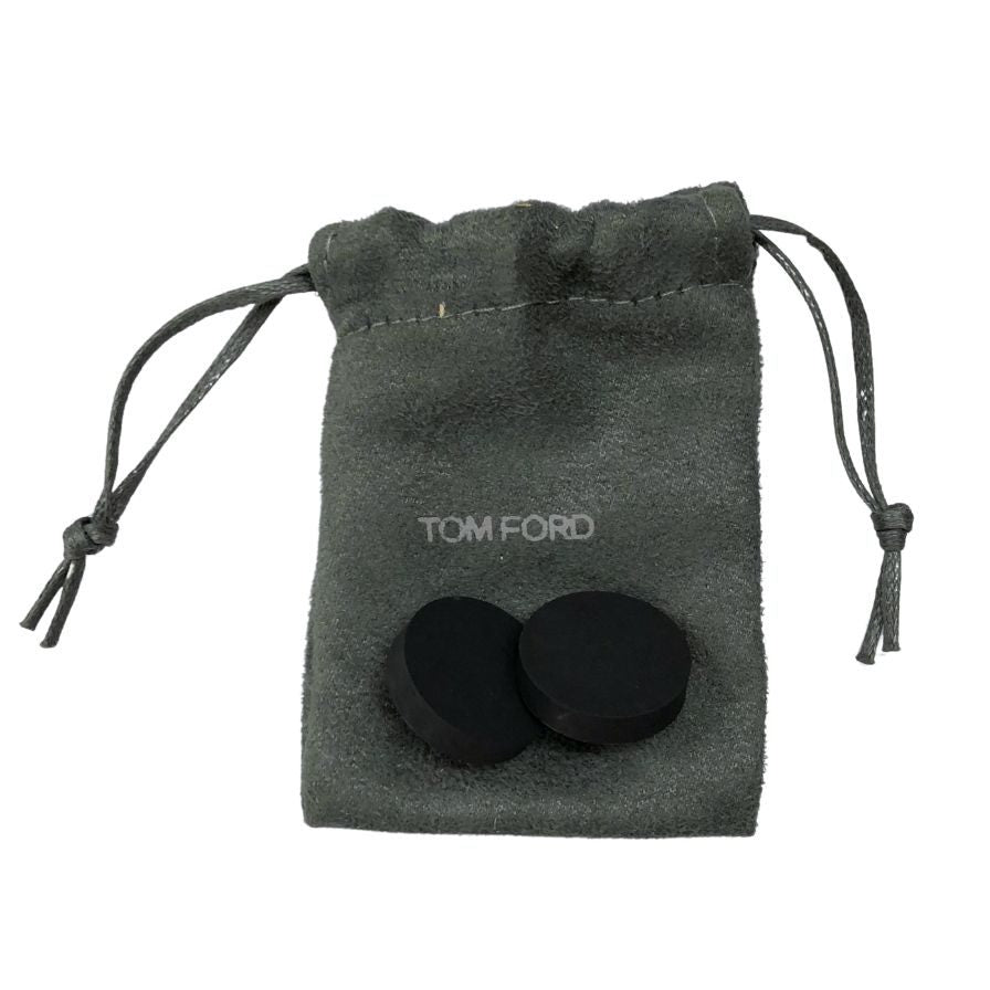 トムフォード パンプス サンダル  ビジューあしらい レディース サイズ36.5 ブラック×ホワイト TOM FORD 約23.0cm【AFC33】