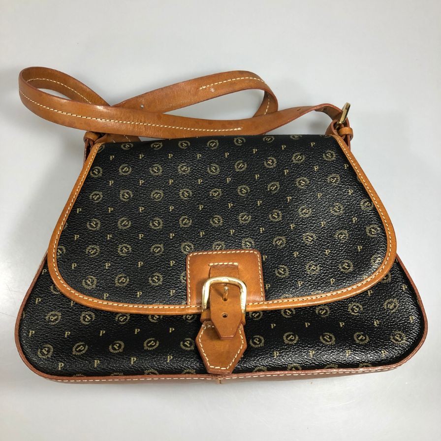 ポリーニ バッグ レザー ベルト レディース ブラウン POLLINI【AFE1】