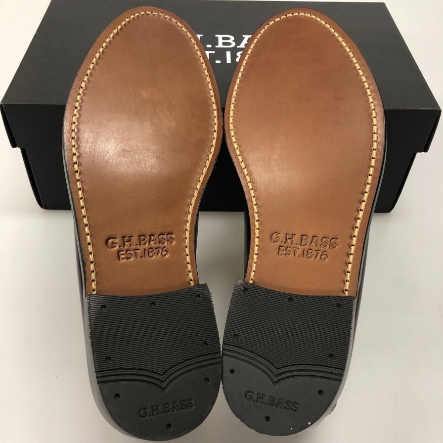 ジーエイチバス レザーシューズ ローファー バーガンディ メンズ サイズ8.5 G.H.Bass&Co. ローファー 約27.0cm【LA】【中古】
