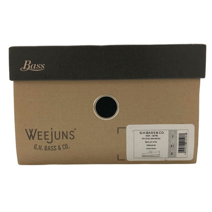 ジーエイチバス ローファー ウィージャンズ ラーソン エキゾチック レオパード サイズ8 メンズ ブラック G.H.Bass&Co. WEEJUNS LARSON 約26.0cm【AFD12】