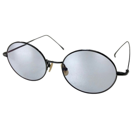 金子眼鏡 ピュアチタンフレーム VINTAGEシリーズ メガネ KV-67 IPBK 52□18-148 日本製 シルバー【AFI18】