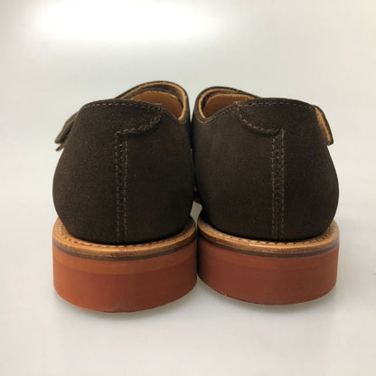 サンダース ダブル モンクストラップ スエード ブラウン サイズUS7 メンズ SANDERS 約25.0cm【AFD14】