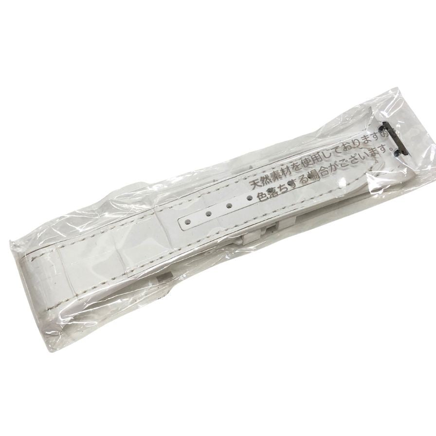 フランクミュラー ヴァンガード V45用 クロコ ラバーバンド メンズ ホワイト FRANCK MULLER【AFI14】