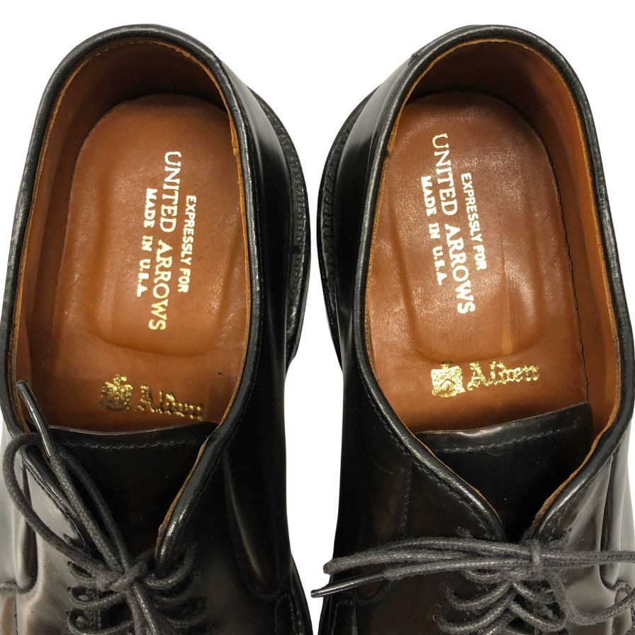 オールデン レザーシューズ プレーントゥ コードバン 9901 ブラック メンズ サイズ8 Alden ビジネスシューズ 約26.0cm【LA】【中古】