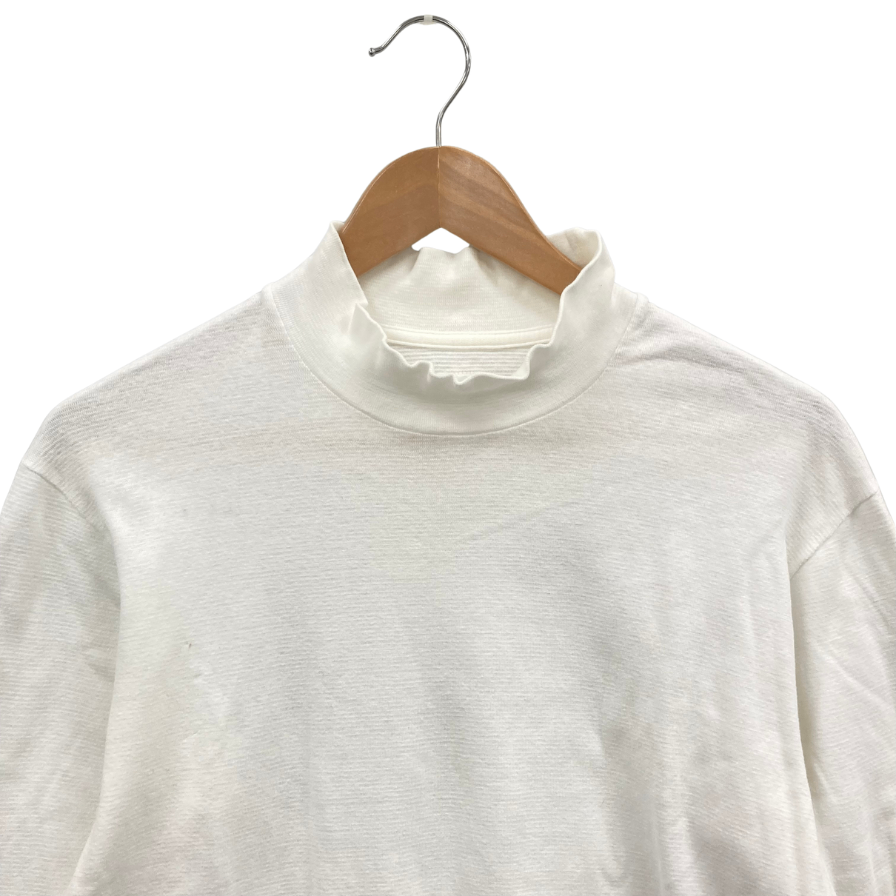 Good Condition◆ANATOMICA Mock Neck Long Sleeve T Men's White Size M ANATOMICA [AFA22] 