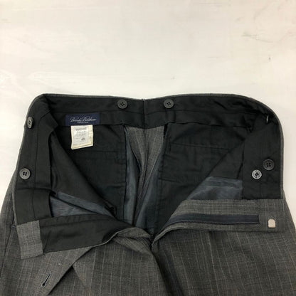ブルックスブラザーズ スーツ 段返り3Bジャケット グレー ストライプ メンズ サイズ39REG Brooks Brothers【AFG1】