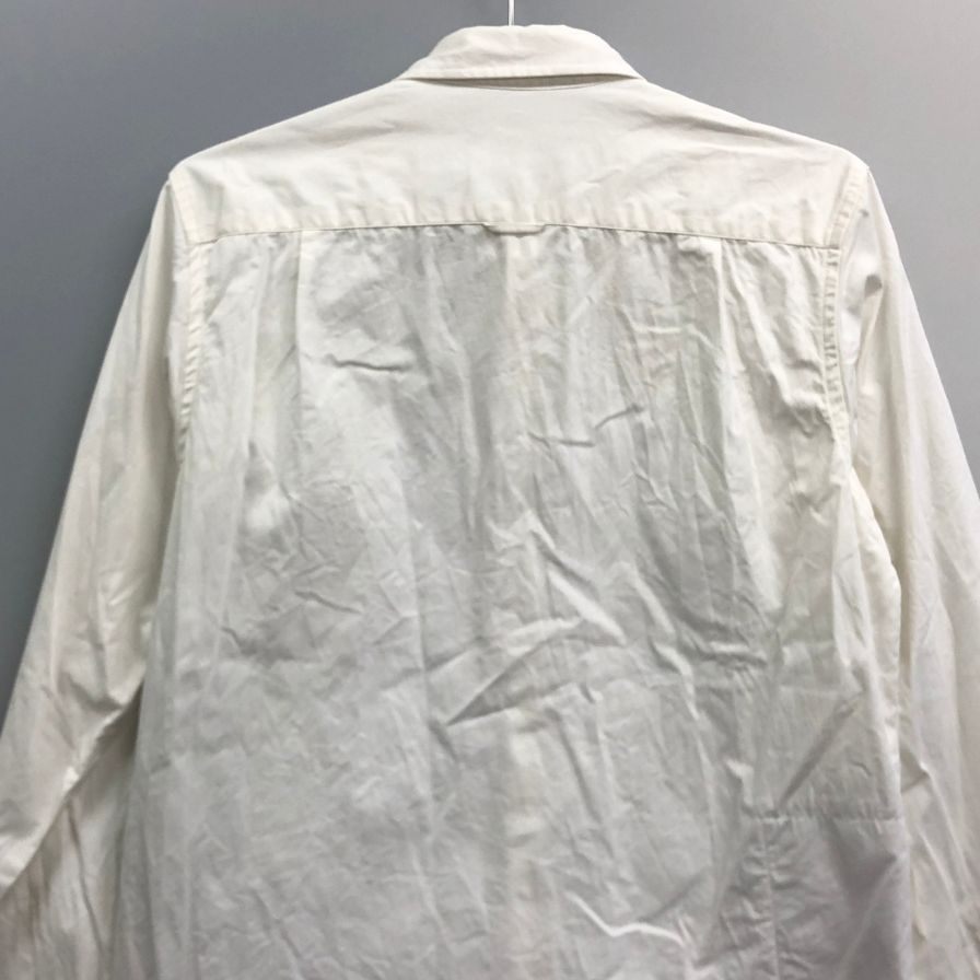 美品◆ユニフォームエクスペリメント ギャバジン ポケット レギュラーカラー シャツ サイズ1 UE-192013 uniform experiment 【AFB36】