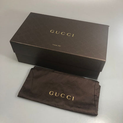 グッチ レザーシューズ ビットローファー ヌバック1953コレクション イタリア製 メンズ サイズ6.5 グリーン系 GUCCI 約25.5cm【AFD3】