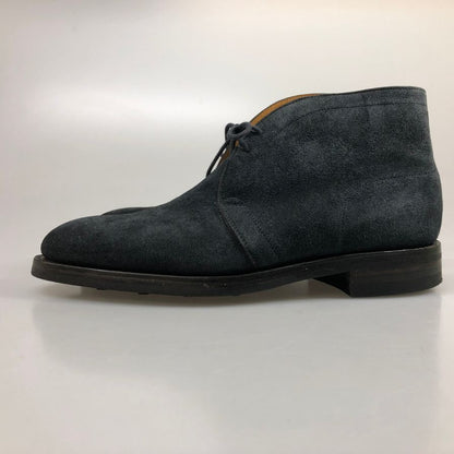 ジョンロブ ケント チャッカブーツ スエード 8695ラスト サイズUK7E  ネイビー JOHN LOBB ブーツ 約25.5cm【LA】【中古】