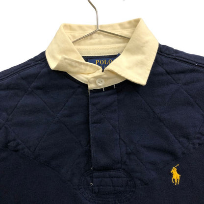 美品◆ポロラルフローレン ラガーシャツ コットン アクリル ネイビー メンズ サイズXS Polo Ralph Lauren 【AFB43】