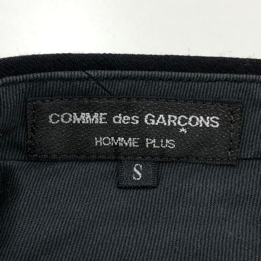 コムデギャルソン オム AD2001 ウールスラックス メンズ ブラック サイズS COMME des GARCONS HOMME 【AFB13】