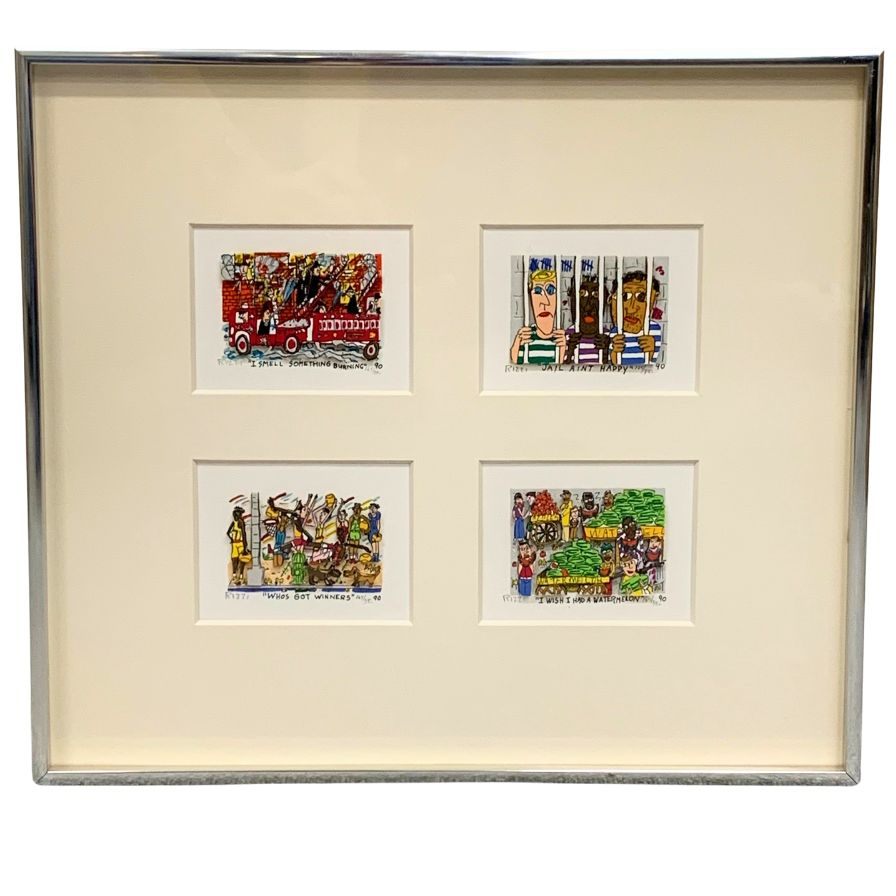 ジェームス リジィ 3D  シルクスクリーン james rizzi【AFE13】【中古】