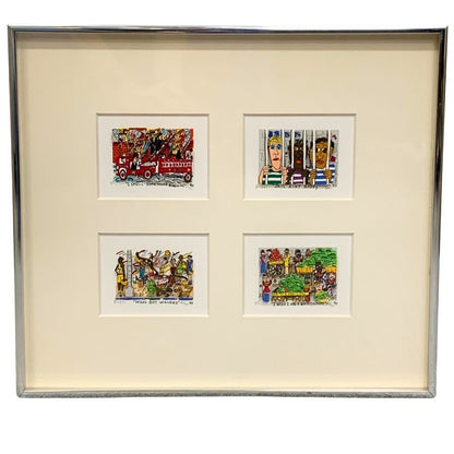 ジェームス リジィ 3D  シルクスクリーン james rizzi【AFE13】【中古】